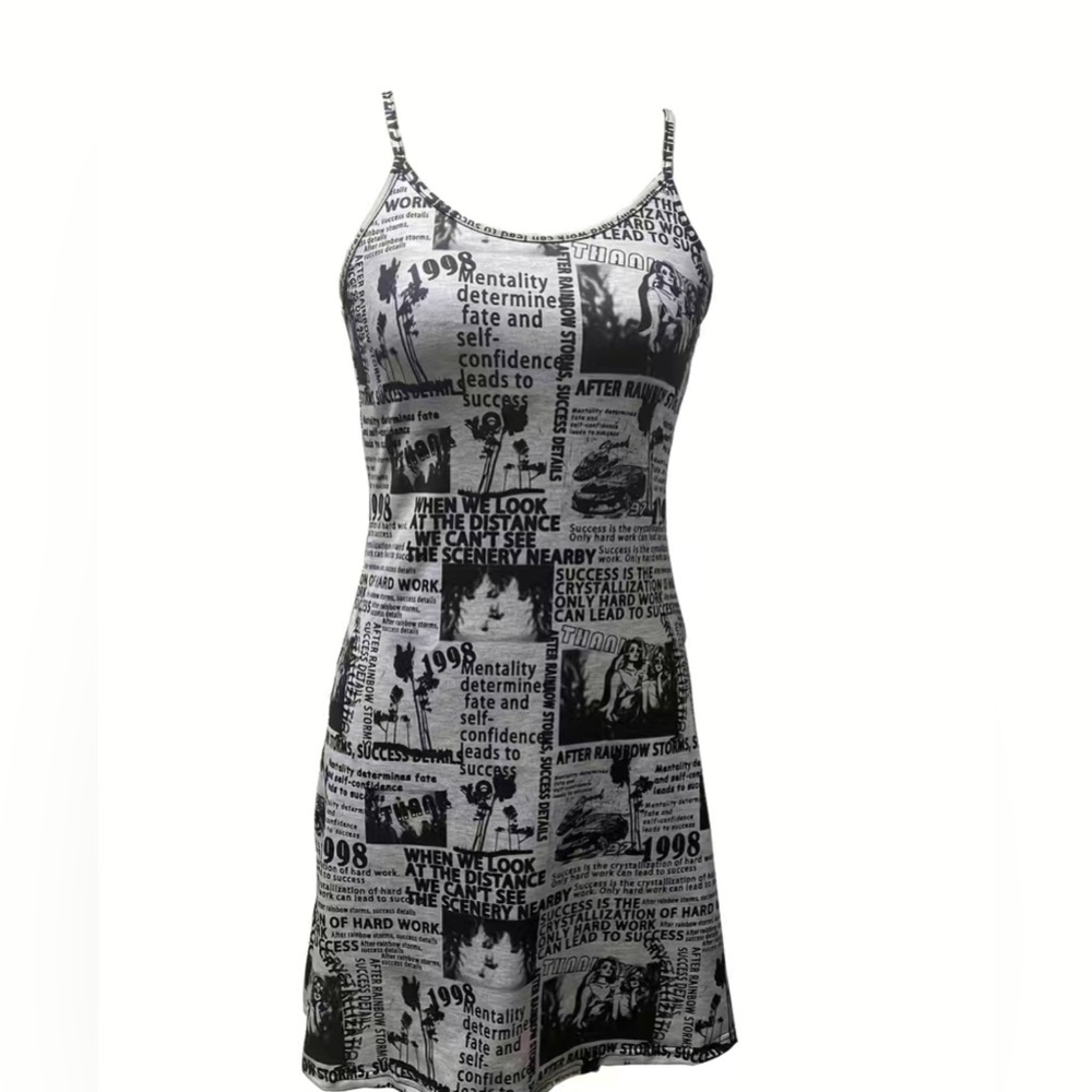 X-Large newspaper dress